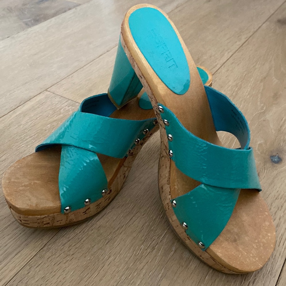 Esprit cork heels